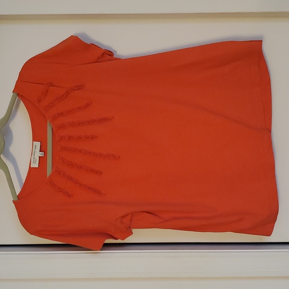 Jones New York Sport Ladies Size XL Orange Short Sleeve Top